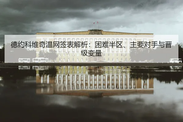 德约科维奇温网签表解析：困难半区、主要对手与晋级变量